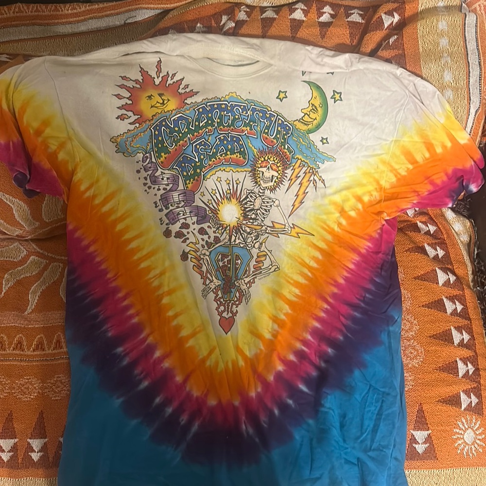 Grateful Dead Liquid Blue 1992 Tie Dye T Shirt